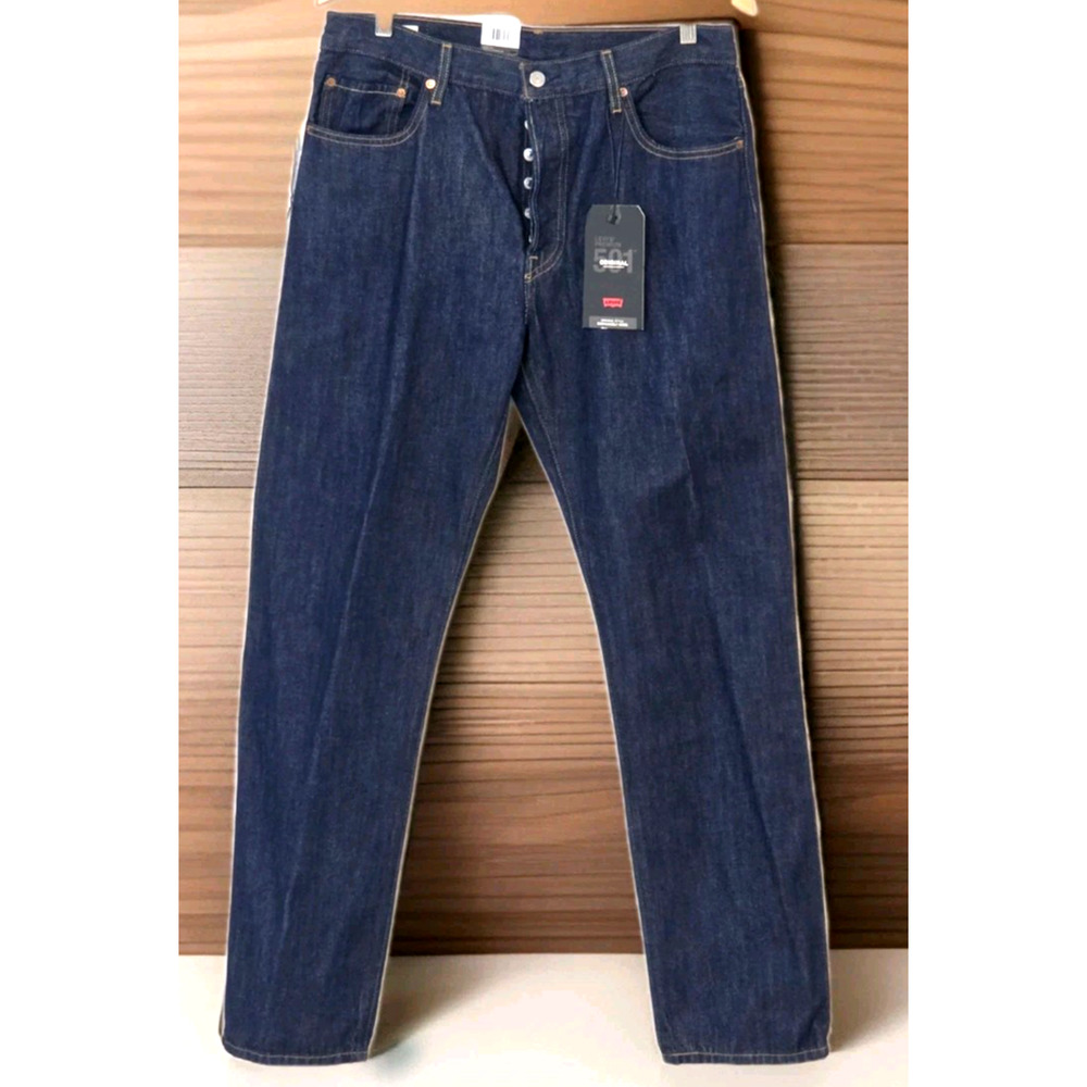 Levis 501 Jeans Women's 32x32 HighRise Straight Leg DarkWash Denim ButtonFly NWT